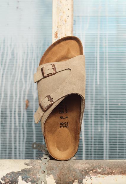 Birkenstock Zürich Suede Leather Taupe